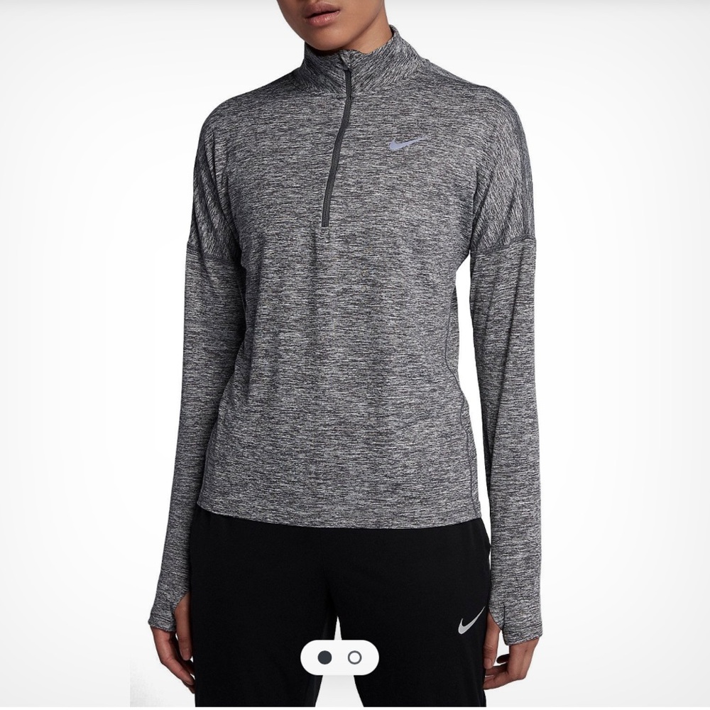 NIKE ELEMENT Dri-Fit Half Zip Long Sleeve Running Shirt